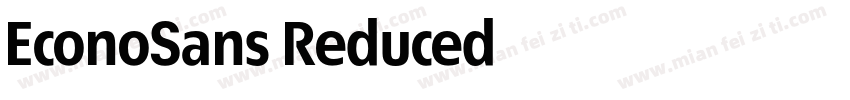 EconoSans Reduced字体转换